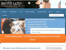 Tablet Screenshot of bronxlatin.com